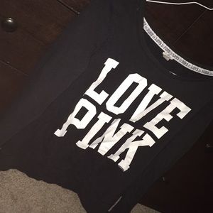 black long sleeve PINK shirt